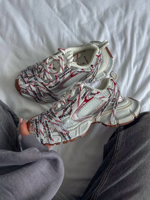 3XL Extreme Laces Red/White Logo 36-45