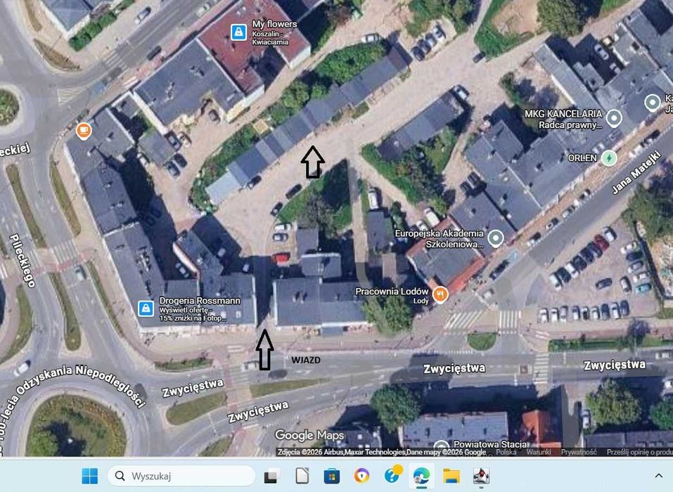 Garaż  Sprzedam - między  ul. Zwycięstwa/Matejki  a Piłsudskiego