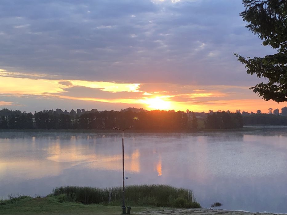 Domek widok na jezioro , Warmia i Mazury prywatny pomost rower wodny