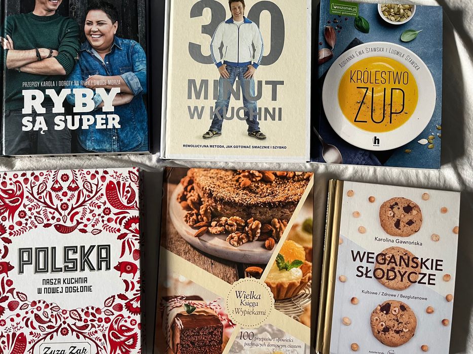 Książki kucharskie Jamie Oliver I inni