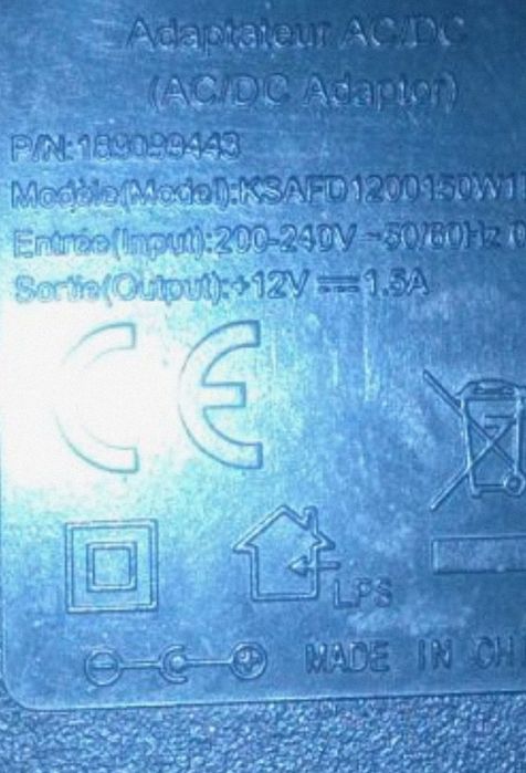 Блоки живлення 12 вольт 1.5А