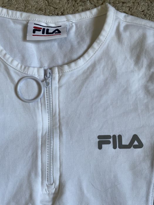 Спортивный кроп-топ FILA на молнии (Оригинал)