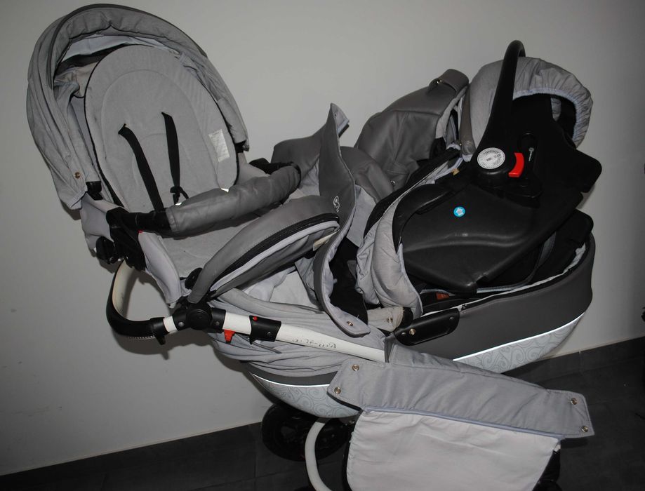 BabyActive Elipso 3в1 коляска універсальна автокрісло з адаптерами в машину, сумка