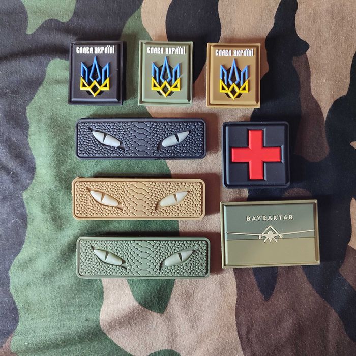 Патчі ПВХ Шеврони з ліпучкою Гумові