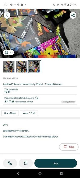 Zestaw kart pokemon + album pokemon nowe