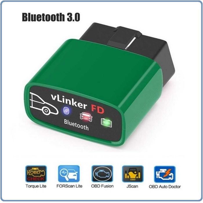 vLinker FD+ BLE/Bluetooth 4.0 (iOS/PC/Android) или FD 3.0 FORScan OBD
