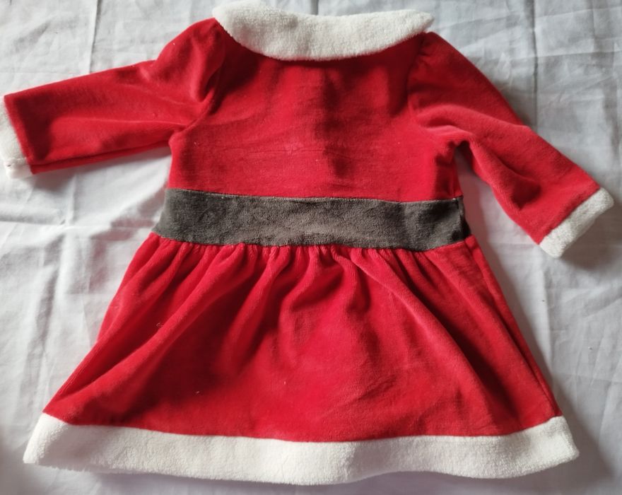 Vestido de natal de bebê 3 meses