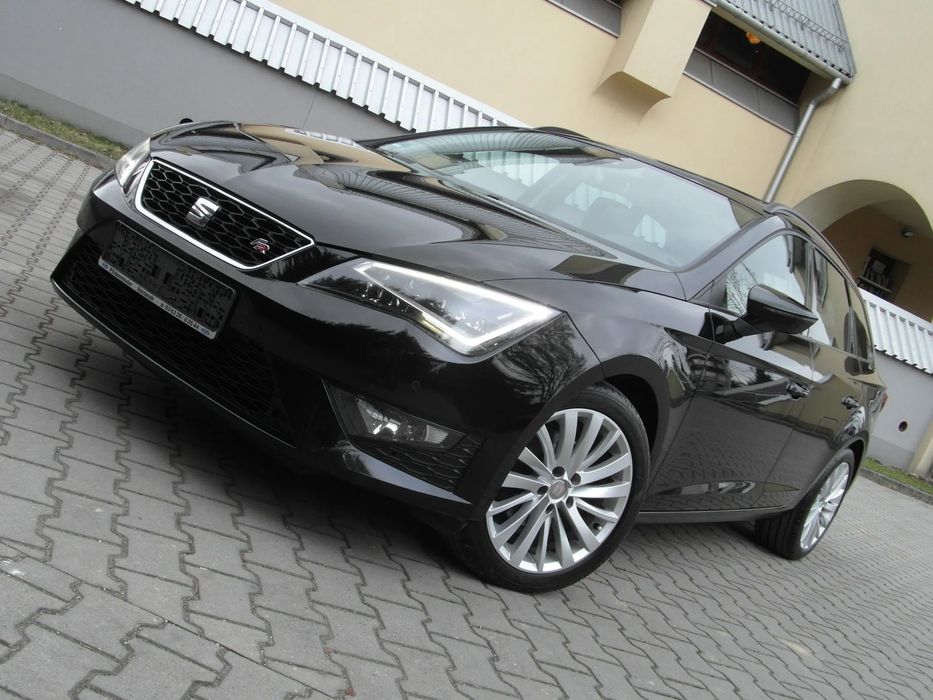 Seat Leon 2,0~150KM~FR~CZARNY~Alu17~Panorama~DAB~Led~Skóra~Mega~Zadbany~Zobaczzz