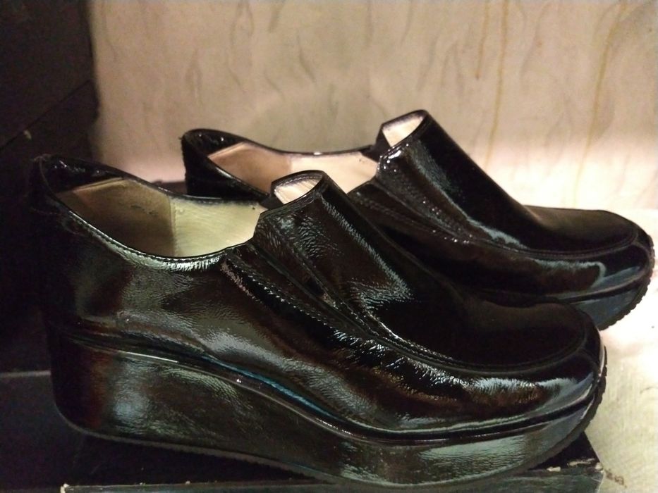 Осень зима ботинки туфли лак KELTON ITALY