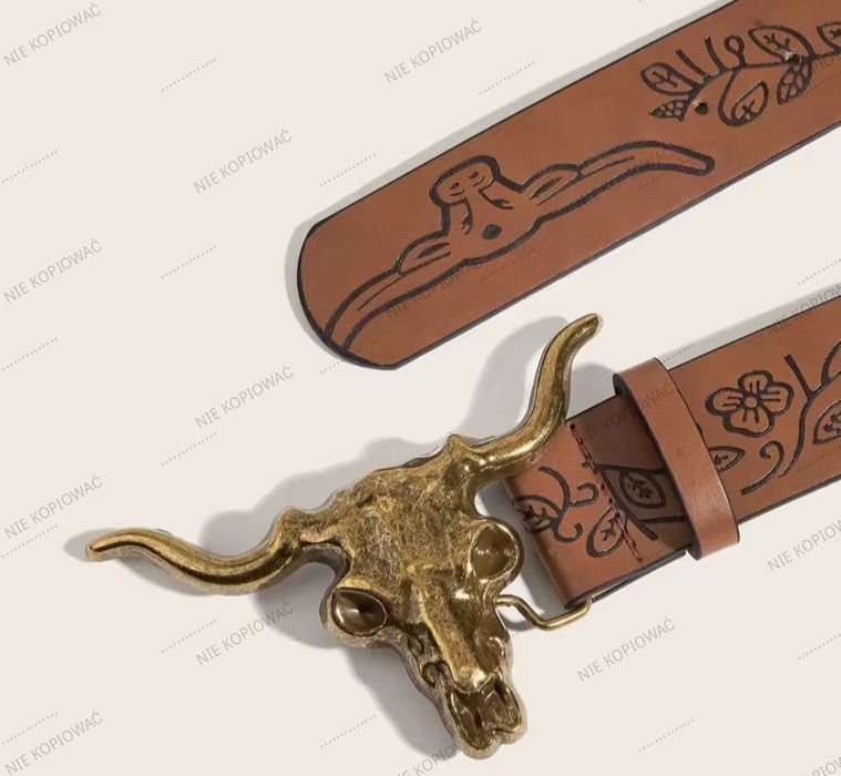 Pasek męski vintage 120cm Nowy