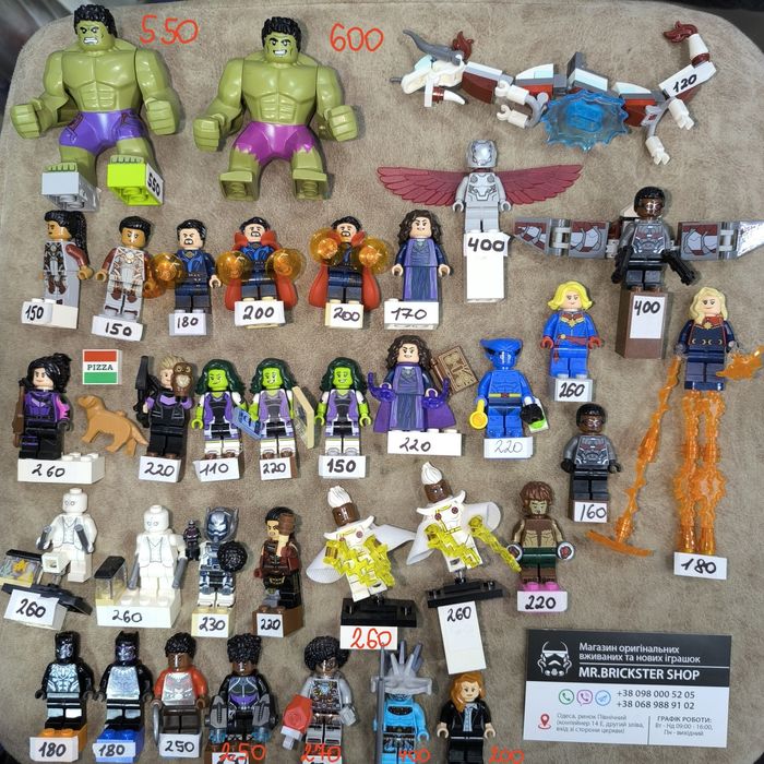 Минифигурки Лего Lego фигурки супергерои Бэтмен Спайдермен Марвел