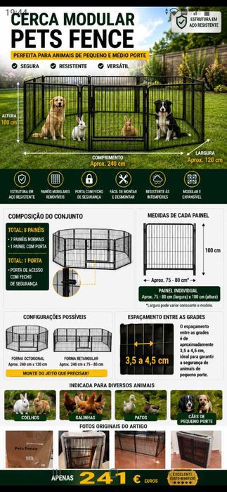 Cerca animais. Oportunidade