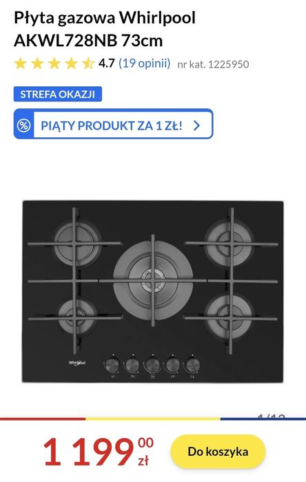 Płyta gazowa duża