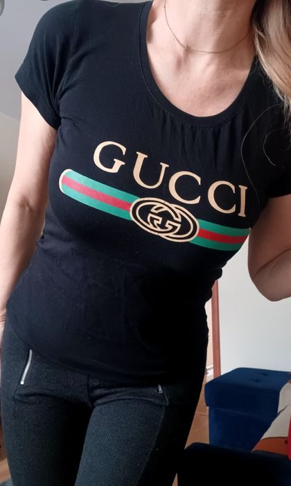 Koszulka damska z napisem Gucci