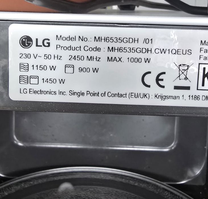 IMPECÁVEL! Microondas LG NeoChef com Grill (25L) - 2 Anos de Garantia