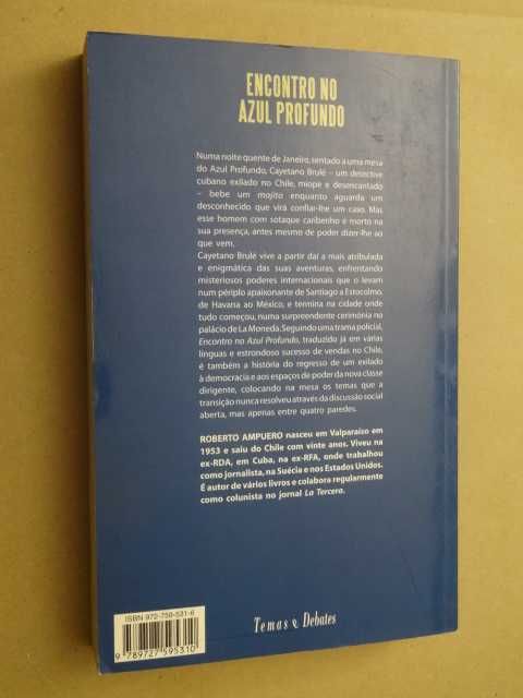 Encontro No Azul Profundo de Roberto Ampuero - 1ª Edição
