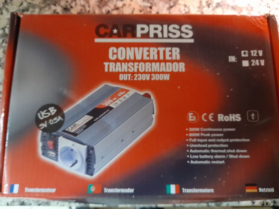 Converter 12v para 230v