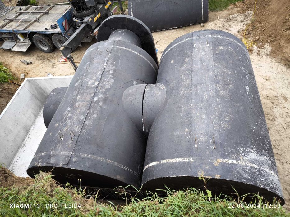 ziemianka ogrodowa piwnica betonowa 350 x 3 łączona B30W8 wentylacja