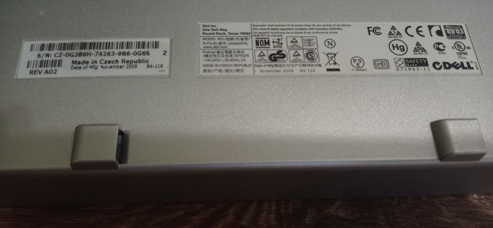Монітор Dell 2408 WFPb, 24" – відмінний стан, з Німеччини