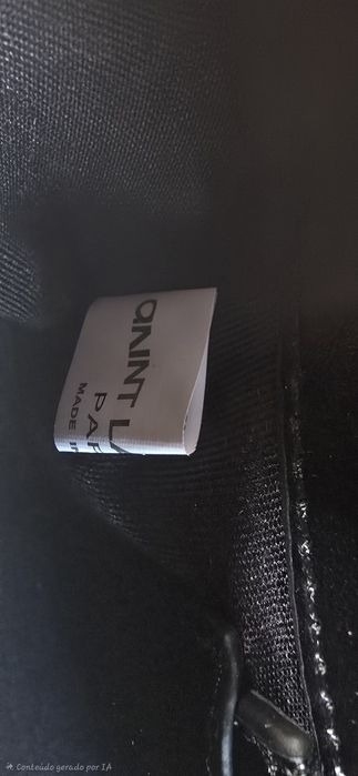 Saint Laurent Paris mala preta em pele