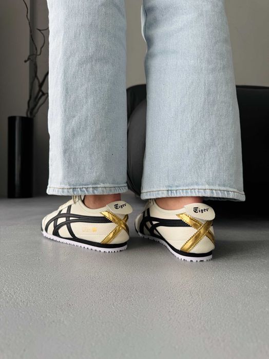 Кросівки Asics Onitsuka Tiger Mexico Black/Beige premium | Кроссовки Асикс жіночі