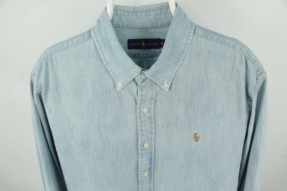 Стильна брендова сорочка рубашка Polo Ralph Lauren Chambray Shirt Розмір ХЛ