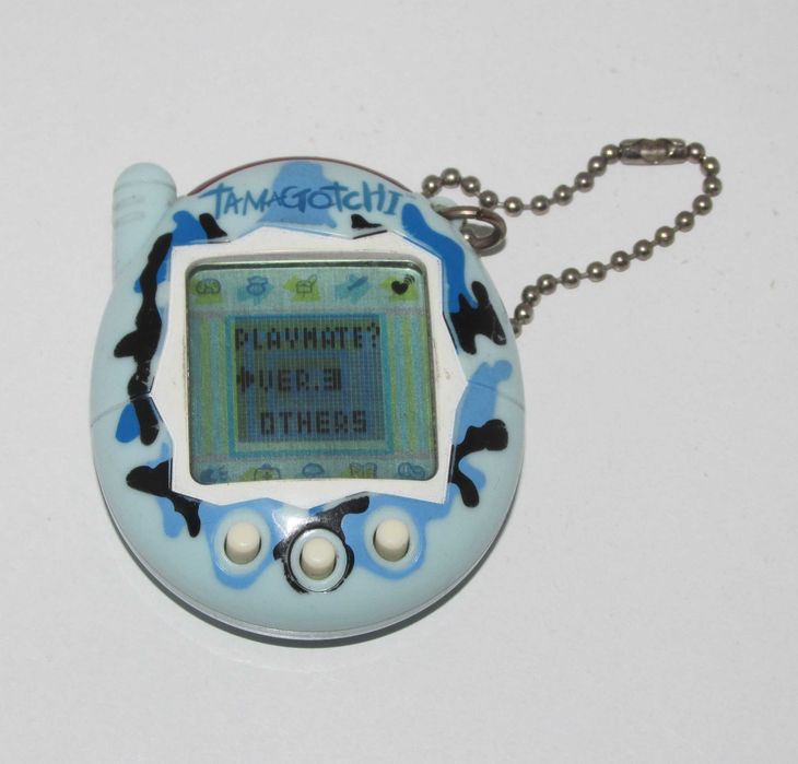 Tamagotchi V3 2004 Blue Camo Bandai