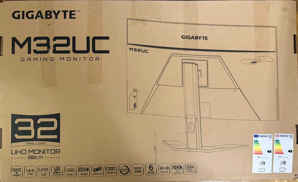 4К/144Hz/32" монітор GIGABYTE M32UC