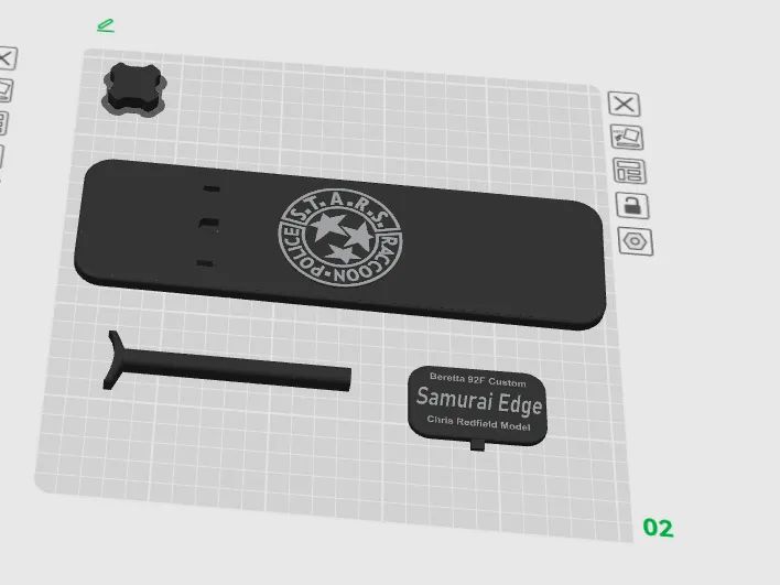 Resident Evil Beretta 92f Pistol Display Stand64575224914051120