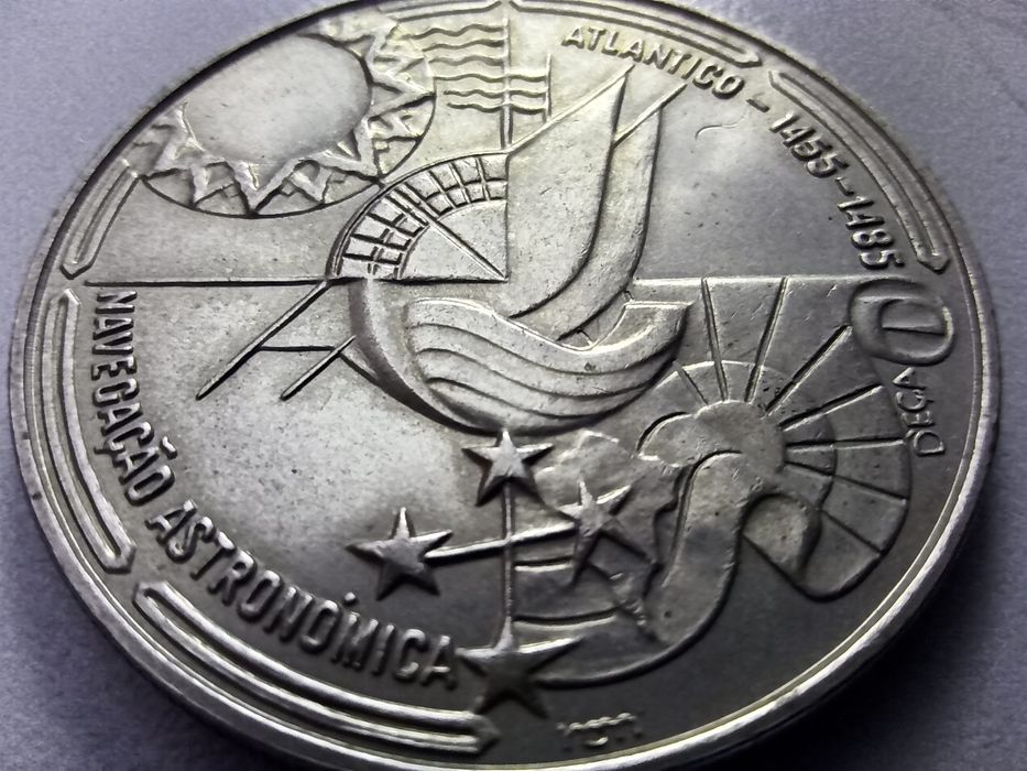 Moeda comemorativa da navegação astronomica e descobrimentos