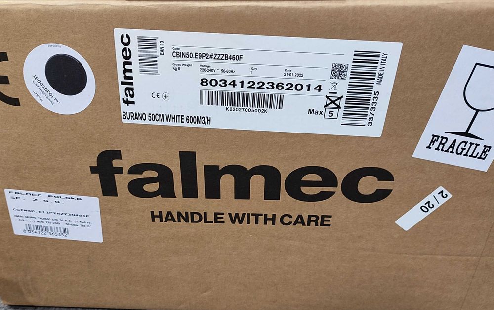 Okap Falmec 50cm white