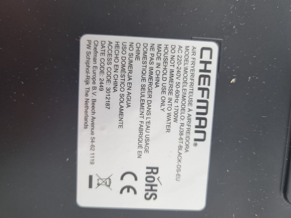 Chefman 5,7 l frytkownica beztłuszczowa