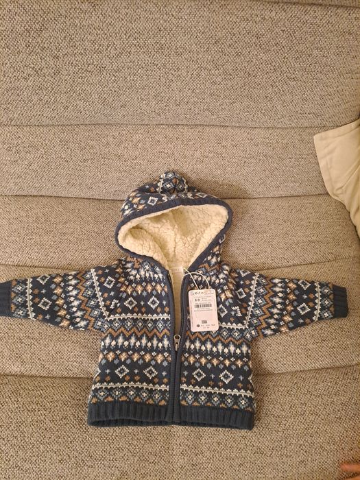 Casaco de malha polar Sfera 6-9 meses Novo