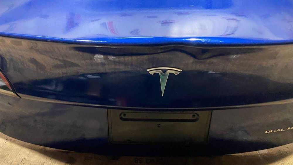Ляда кляпа кришка багажника синій PPSB Тесла Tesla Model 3 2018 - 2023