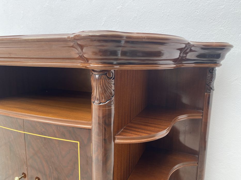 Móvel de entrada estante de TV em cerejeira