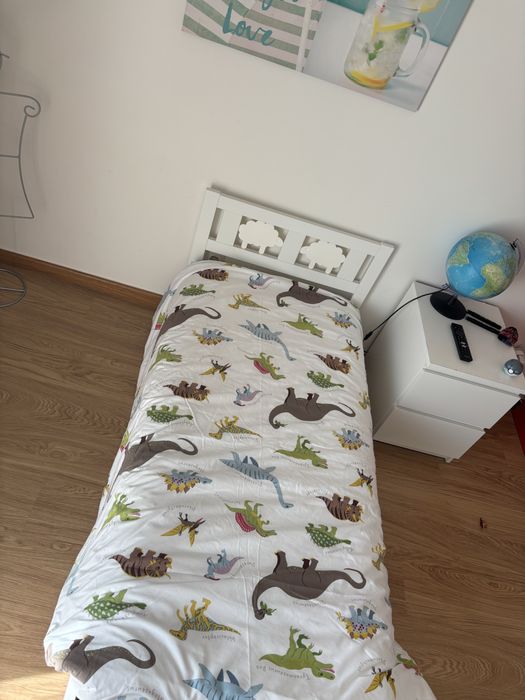 Cama criança branca oferta colchão