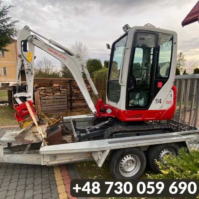 USŁUGI MINI KOPARKĄ - KRASNYSTAW +40km | Wykopy, fundamenty, szamba, niwelacja!