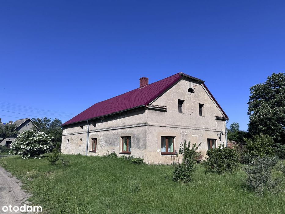 Wolnostojący dom z dużym potencjałem i  działką 640 m² w wsi