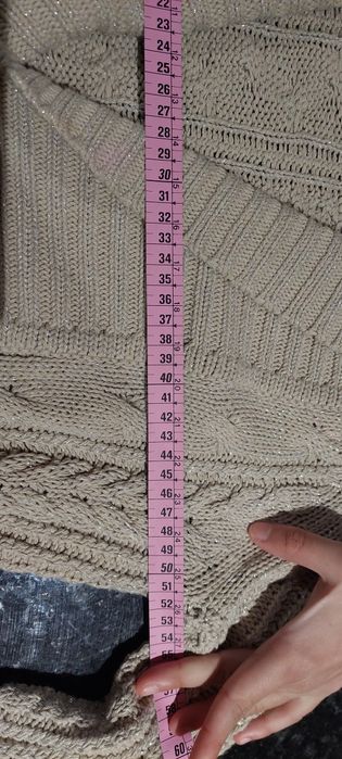 Casaco malha grossa com cinto