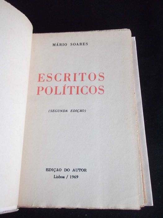 Livro Escritos Políticos Mário Soares 1969
