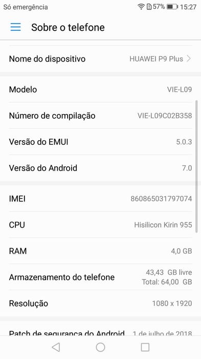 Huawei P9 Plus (AMOLED) - O 1º Leica Dual Cam - Na Caixa original