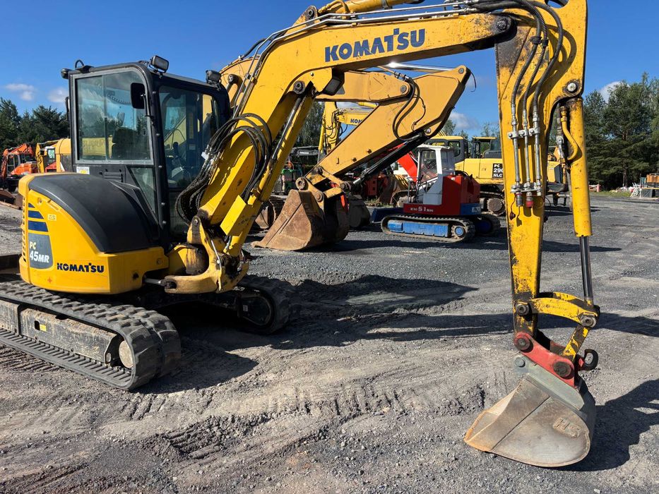 Minikoparka Komatsu PC45MR-5 waga 4990kg z 2019r.sprowadziona