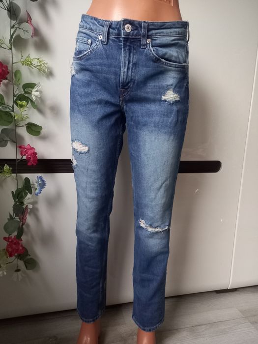Spodnie jeans przetarcia H&M Denim EUR 36, S Denim rurki