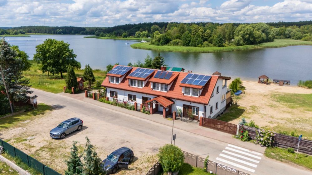 Domek z własną plażą na mazurach