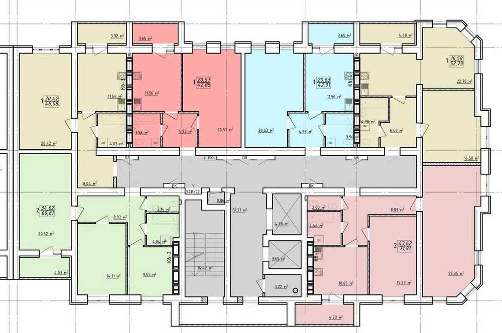ЖК Левада-2-Лучшая планировка и цена за 2-комнатную 61м2 ВАРИАНТЫ!