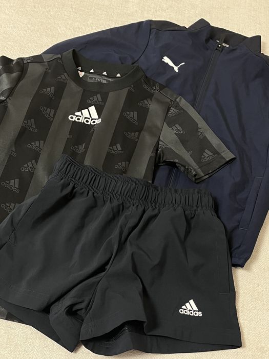 Комплект шорти футболка вітрівка Puma Adidss 7/8 років  128/130см