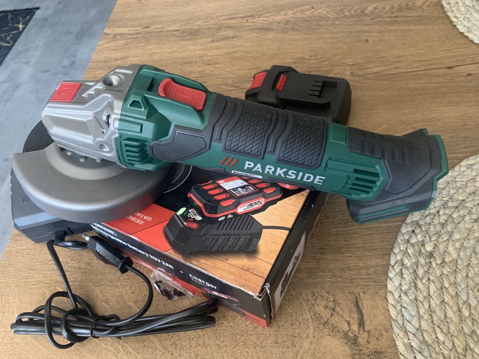 Nowa Szlifierka Aku Parkside  PWSA-20-Li D4/Aku X20V Team/Ład/Tarcza!