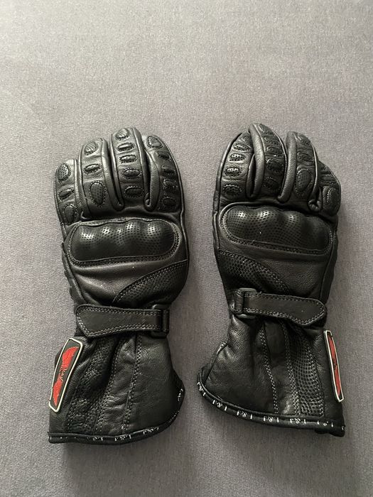 Rekawice na motocykl skórzane damskie