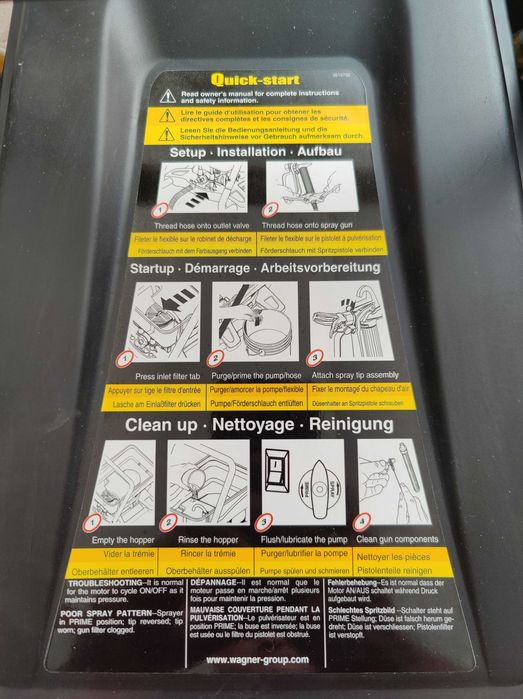 Безвоздушный краскопульт Wagner Краскораспылитель