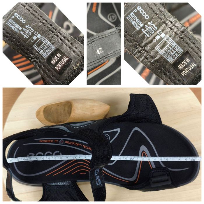 Sandały r. 47 Ecco Offroad (822124) męskie skórzane na rzep